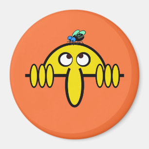 Kilroy fluga på huvudet magnet