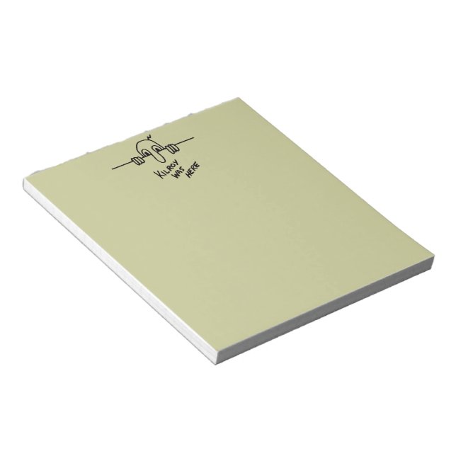 Kilroy var här anteckningsblock (Vinklad)