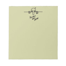 Kilroy var här anteckningsblock