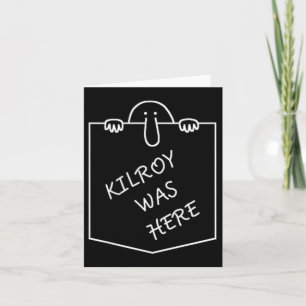 Kilroy var här Graffiti Art Pocket Kort