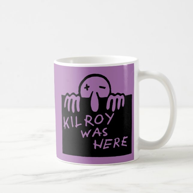 Kilroy var här kaffemugg (Höger)
