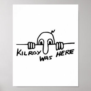 Kilroy var här - Världskrig II, WW2, Historik, G Poster