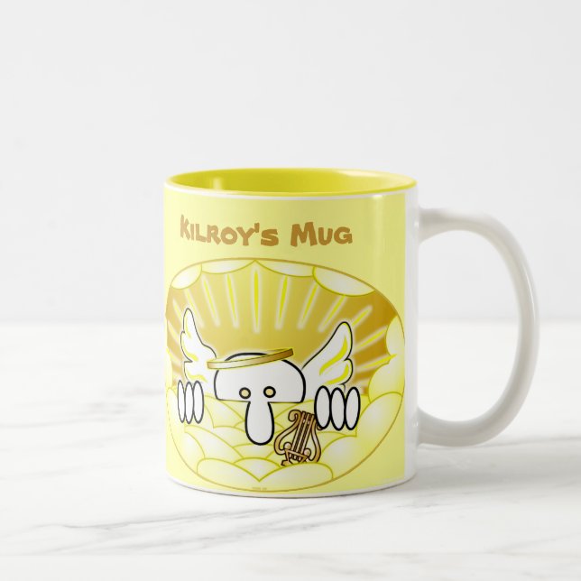 Kilroys ängelmugg Två-Tonad mugg (Höger)