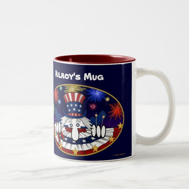 Kilroys mugg för Uncle Sam (Höger)