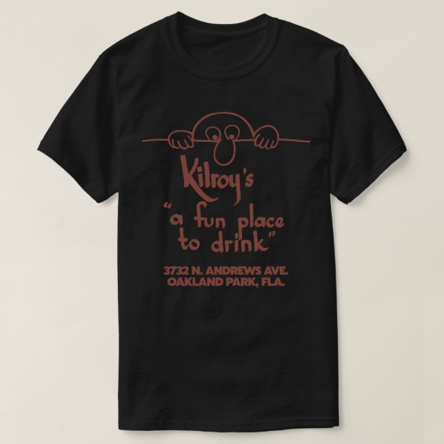 Kilroys Pub Retro Defunct Florida Tourist Souvenir T Shirt (Design framsida)