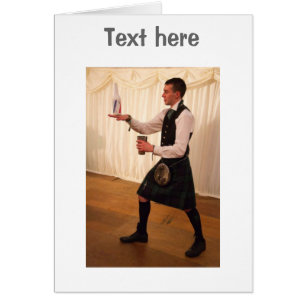Kilt Flair Hälsningskort