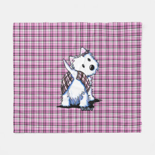 Kilted Highland Måne Westie Fleecefilt