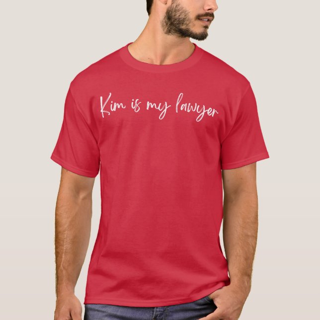 Kim är min advokatpojke t shirt (Framsida)