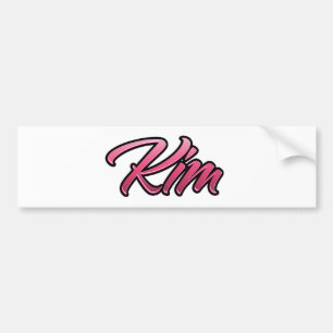 Kim faded rosa Aufkleber Sticker Bildekal