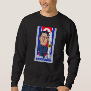 Kim Jong Boom Kim Jong Un Parody Graphic Lång Ärmad Tröja