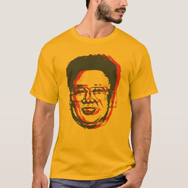 Kim Jong-il 3D Tee (Framsida)