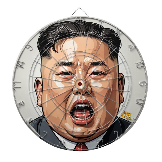 Kim Jong-Il Dartboard – Take Aim,Make Your Point ! Darttavla (Framsidan)