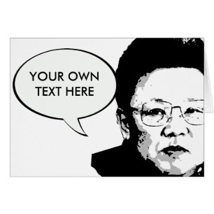 Kim Jong-il Hälsningskort
