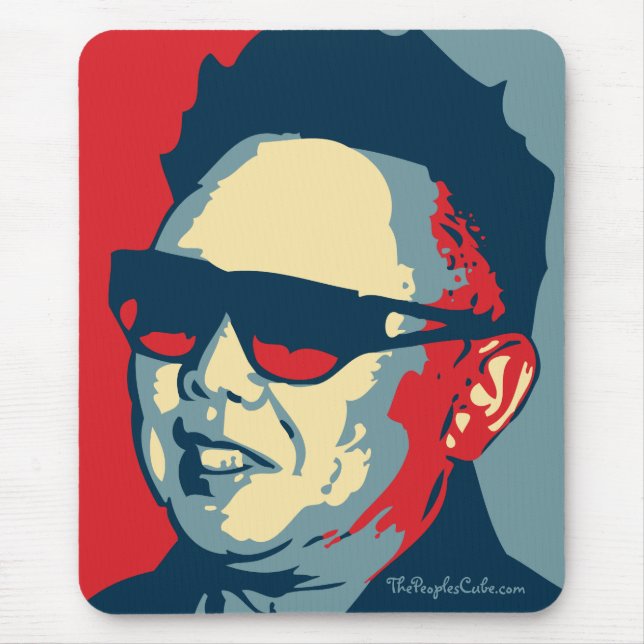 Kim Jong-il - Juche: OHP Mousepad Musmatta (Framsidan)