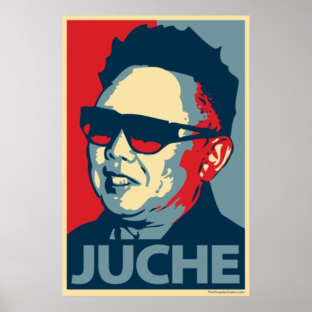 Kim Jong Il - Juche: OHP Poster (Framsidan)