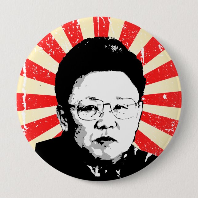 Kim Jong-il Knapp (Framsida)