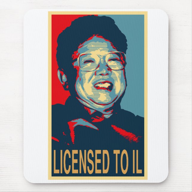 Kim Jong-il licenserade till Il Mousepad Musmatta (Framsidan)