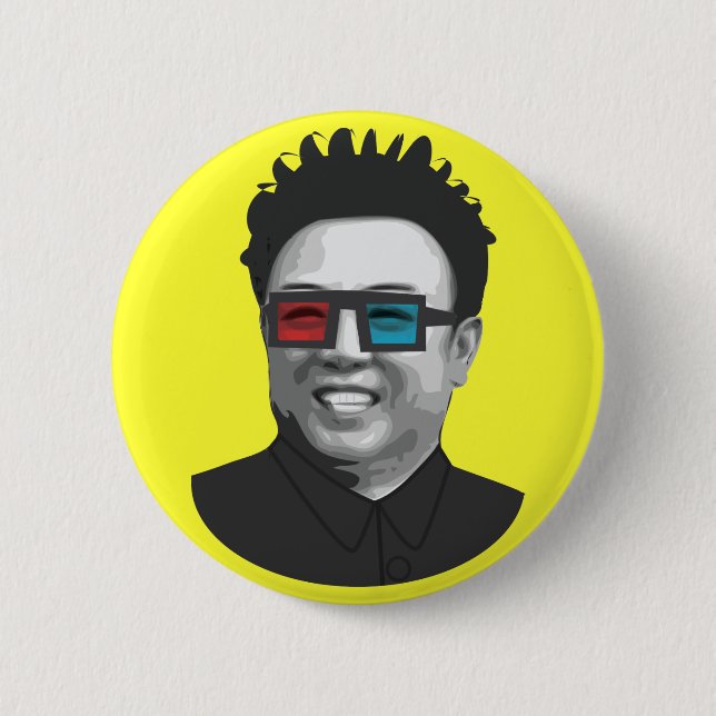 Kim Jong-il - Nordkorea Knapp (Framsida)