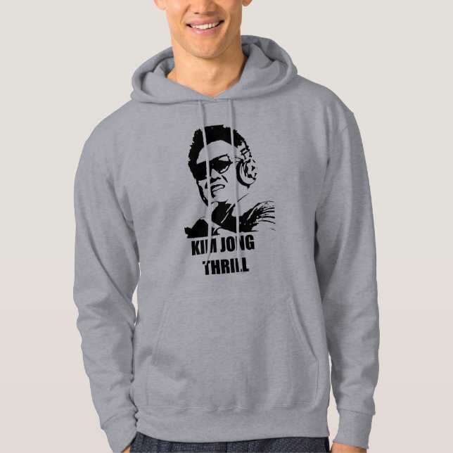 Kim Jong spänning Sweatshirt Med Luva (Framsida)
