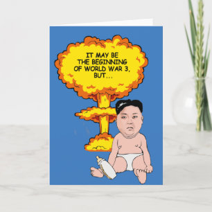 Kim Jong Un Birthday Card - jag hoppas att du har Kort