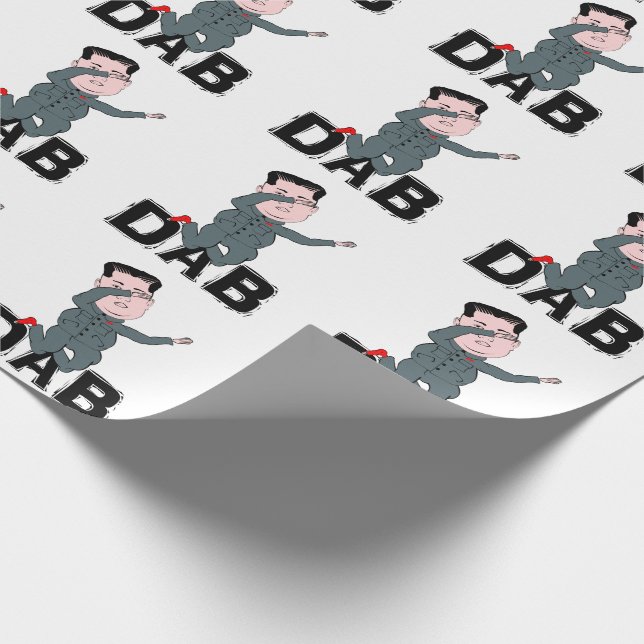 Kim Jong-Un Dabbing Presentpapper (Hörn)