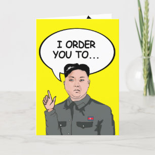 Kim Jong Un-födelsedagskort Kort