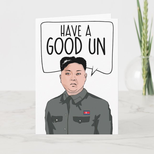 KIM JONG UN: Ha en Bra UB Kort (Framsida)