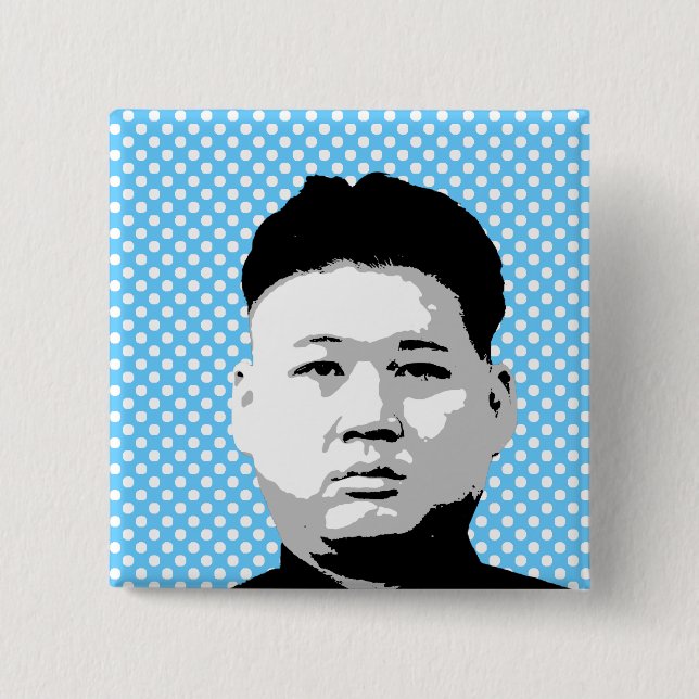 Kim Jong Un Knapp (Framsida)