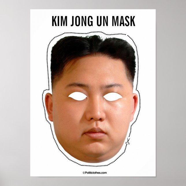 Kim Jong Un Mask Poster (Framsidan)