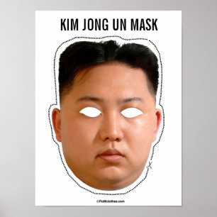 Kim Jong Un maskerar Poster