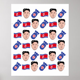 Kim Jong Un Mönster - Poster