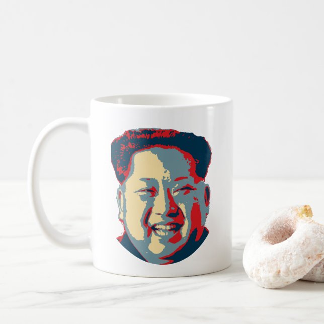 Kim Jong-un Nordkorea Kaffemugg (Med munk)
