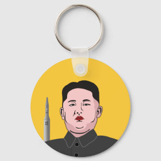Kim Jong-un & nuclear missile Nyckelring