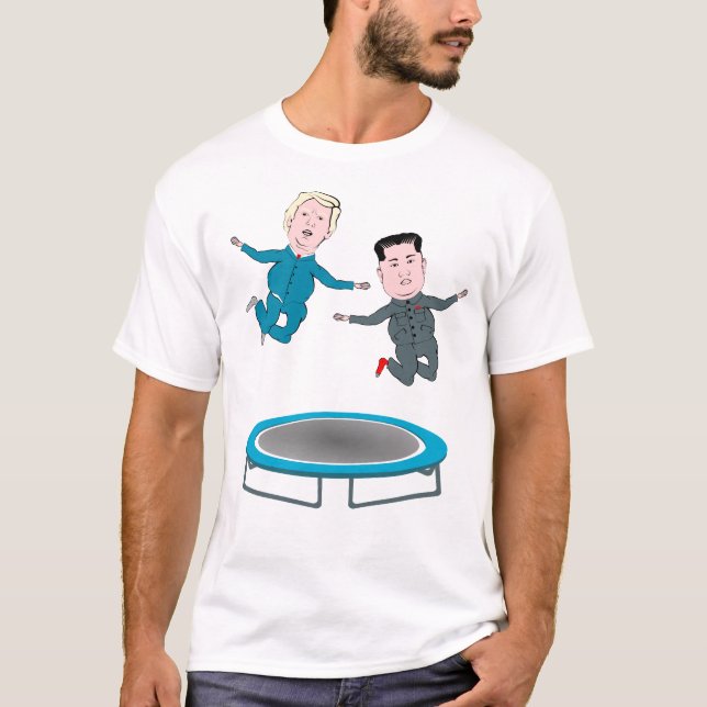 Kim Jong Un och president Trump T-shirt (Framsida)