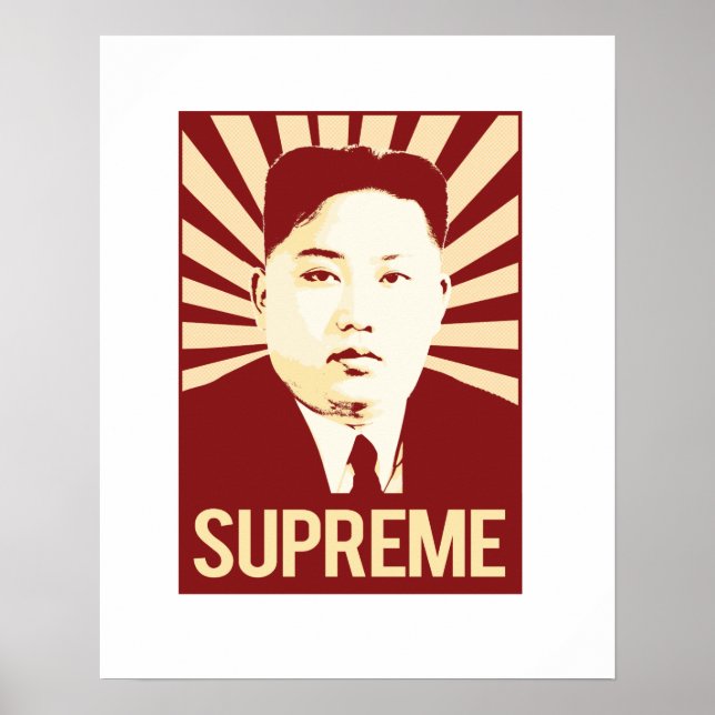 Kim Jong Un Propaganda - Högsta - Poster (Framsidan)
