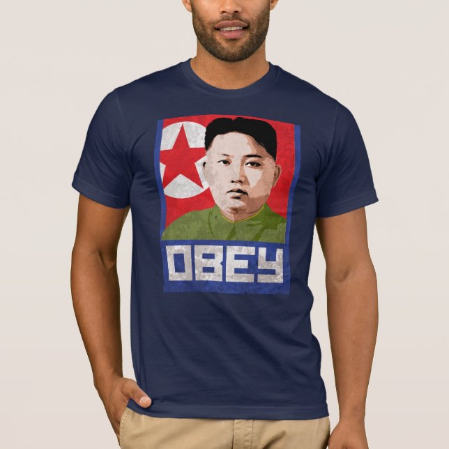 Kim Jong Un-propaganda - LYDA - T Shirt (Framsida)