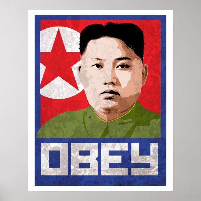 Kim Jong Un Propaganda - OBEY - Poster (Framsidan)