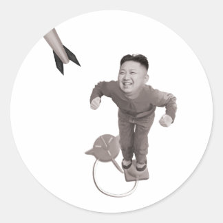 Kim Jong Un - Rocket Man Runt Klistermärke