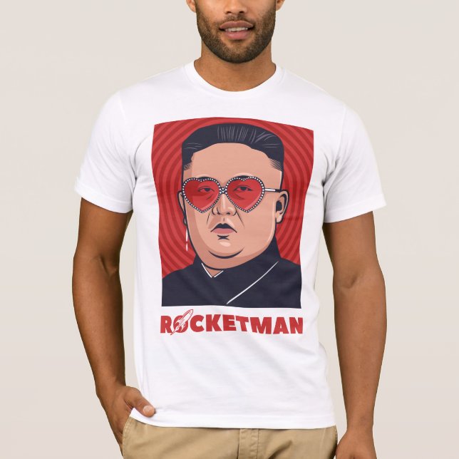 Kim Jong Un Rocketman Ramirez T Shirt (Framsida)