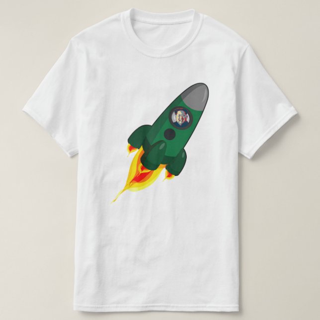 Kim Jong-un Rocketman T-shirt (Design framsida)