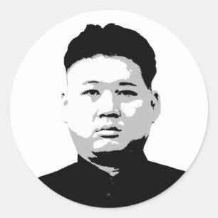 Kim Jong Un Runt Klistermärke