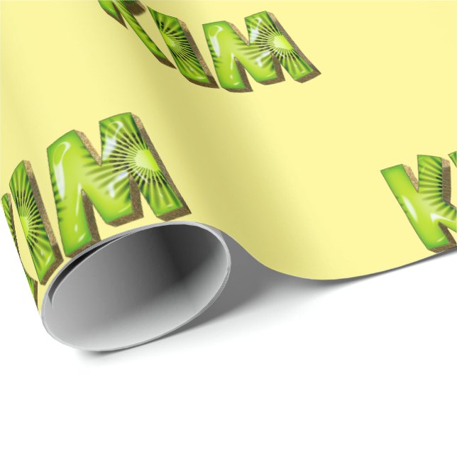 Kim Kiwi Fruit Geschenk papier Geschenkpapier Presentpapper (Rullad Hörn)