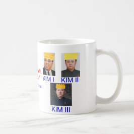 Kim kunglig familj av den Nordkorea muggen Kaffemugg