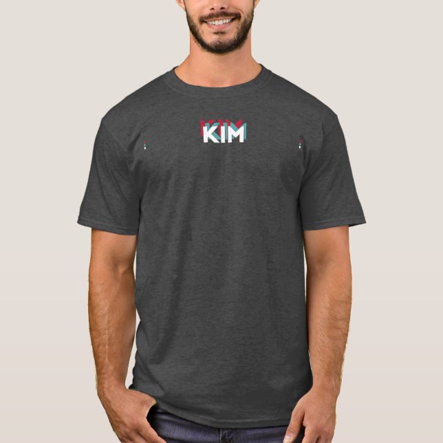Kim Name Funny Name Kim 80s theme T Shirt (Framsida)