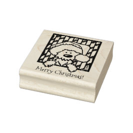 ©️ Kim Niles jul Westie Rubber Frimärke Stämpel