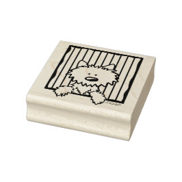 ©️ Kim Niles KiniArt Westie Rubber Frimärke Stämpel