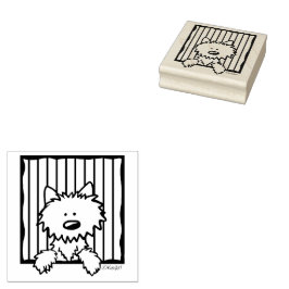 ©️ Kim Niles KiniArt Westie Rubber Frimärke Stämpel