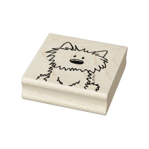 ©️ Kim Niles KiniArt Westie Rubber Frimärke Stämpel