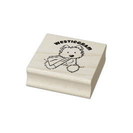 ©️ Kim Niles KiniArt Westie Rubber Frimärke Stämpel