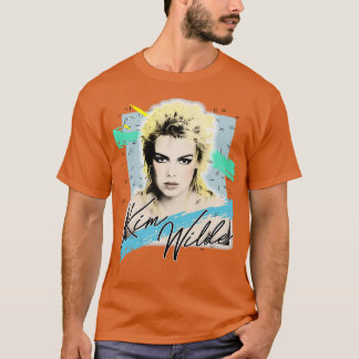 Kim Wilde 80-talets Aesthetic Fläkt Art Design T Shirt